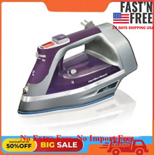 Hamilton Beach Durathon Digital Retractable Cord Iron, Silver, Model 19902F