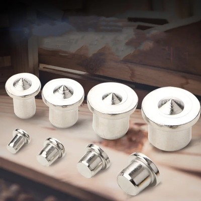 Dowel Center Pin Set - 4-Piece, 0.24 in 0.31 in 0.39 in 0.47 in for Woodworking