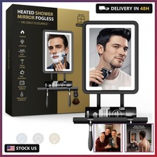 Quick Clear Shower Mirror Fogless for Shaving with Light - Electric Heated Shavi
