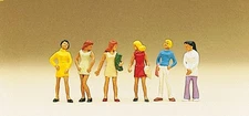 Preiser HO Scale Model Figure/People Set - Group of Teenage Girls 6-Pack
