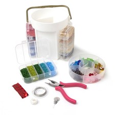 DIY Mega Tub Glass Seed Beads Jewelry Making Kit, 500g Beads, 25,000 Pieces