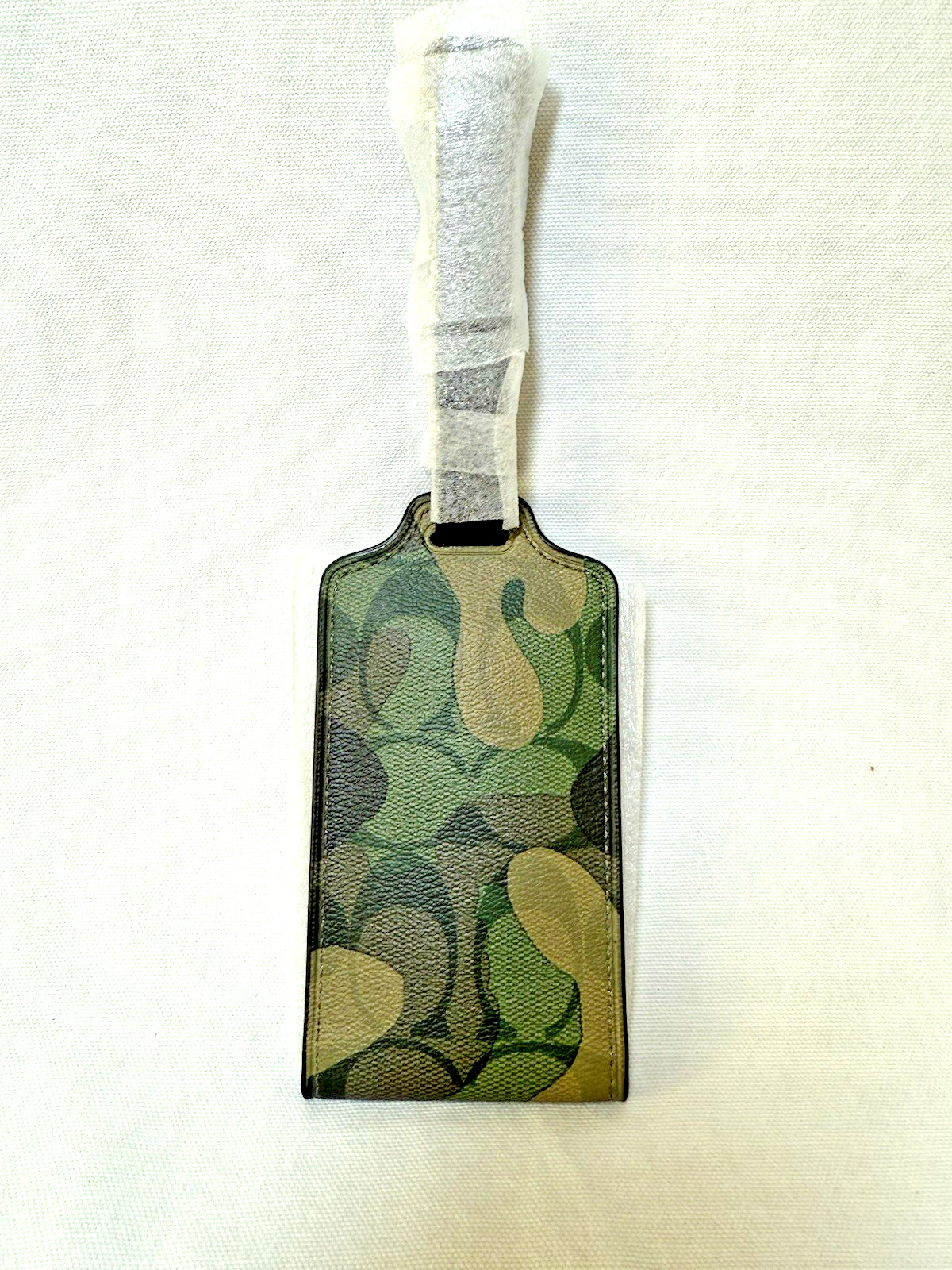Tag  Signature C Coated Canvas Green & Gun Metal Camo Print - New