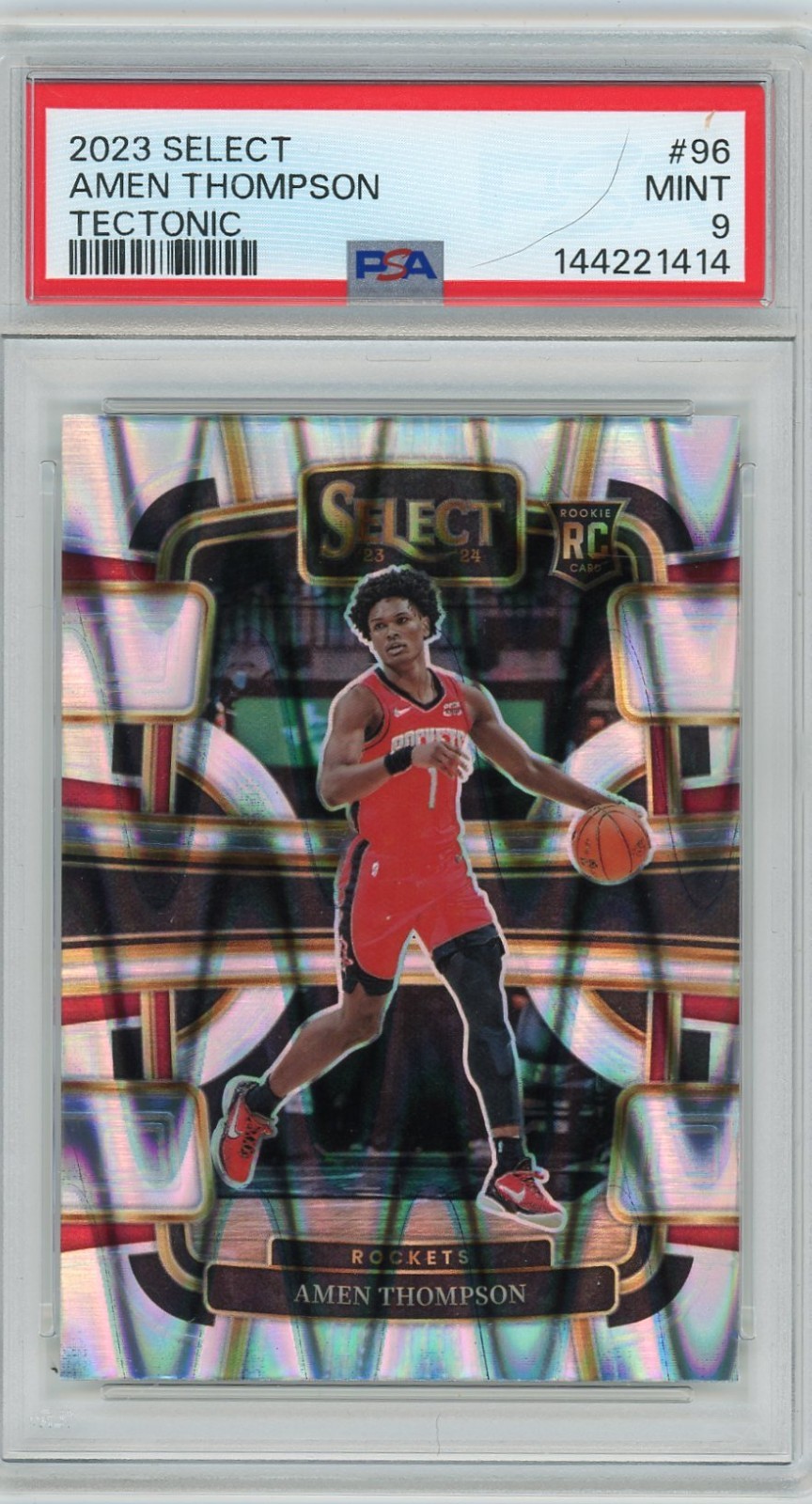 2023 PANINI SELECT TECTONIC #96 AMEN THOMPSON PSA 9