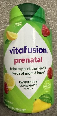 Vitafusion PreNatal Gummy Vitamins, Raspberry Lemonade Flavor, Prenatal 90 ct.
