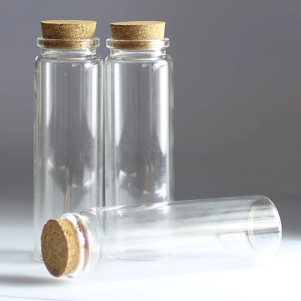 Wishing bottles Borosilicate Glass bottles 5-30 pieces Lots 37x120mm Jars 90ml
