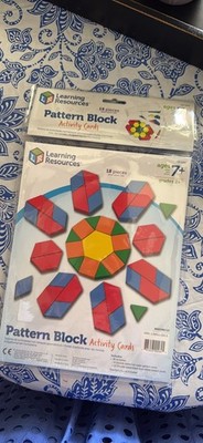 Learning Resources Pattern Block Activity Cards New!