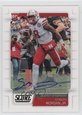 2019 Score Rookies Signatures Stanley Morgan Jr #406 Auto 16if