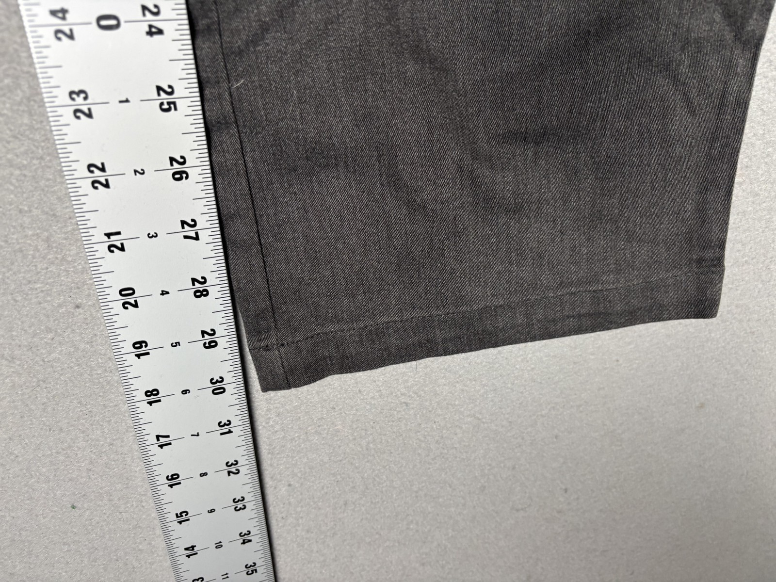 Lee Plain Front Pants Womens 12 Medium Gray Relaxed Straight Leg Stretch Denim thumbnail 9