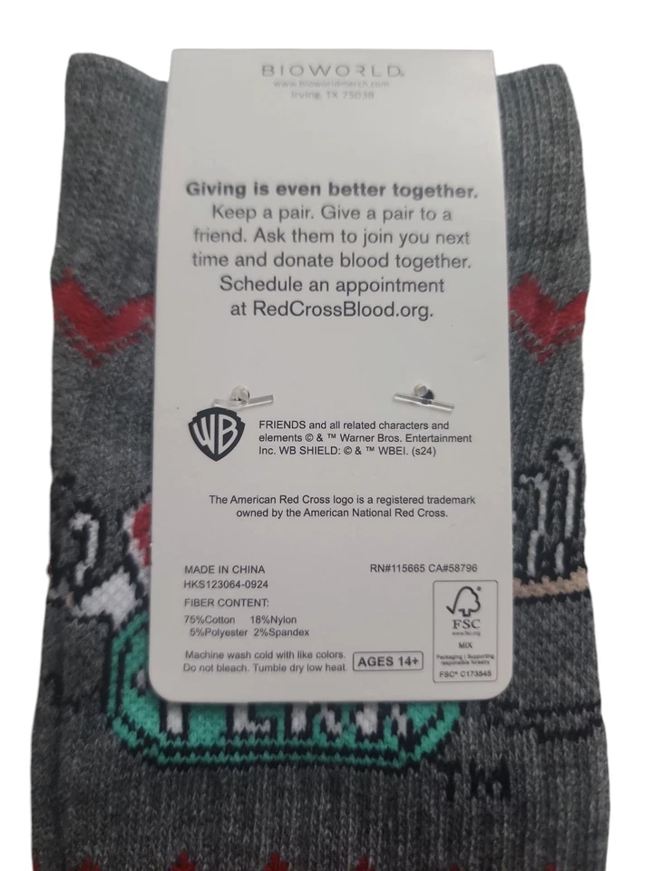 Новый американский Красный Крест друзья носки праздник промо 2 пары Турция и Central Perk - Изображение 4 из 4