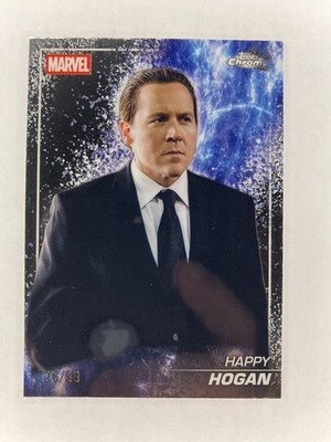 2025 Topps Marvel Studios Jon Favreau Happy Hogan Snap Refractor 76/99 Iron Man