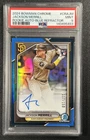 JACKSON MERRILL PSA 9 2024 BOWMAN CHROME ROOKIE AUTO BLUE REFRACTOR RC 117/150