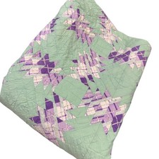 Vintage Hand Quilted Quilt Cutter Salvage Tex...