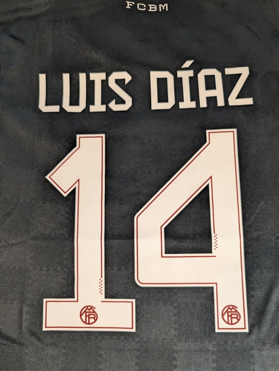 Bayern Munich 25/26 Third Jersey UCL Luis Diaz #14 | eBay