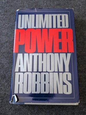 Unlimited Power Hardcover Book Tony Robbins First Edition 1986 (D)