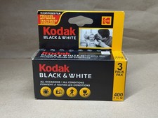 KODAK 35mm Black and White 400 Film 3 Rolls Pack NOS Expired 06/2006 Exp Film