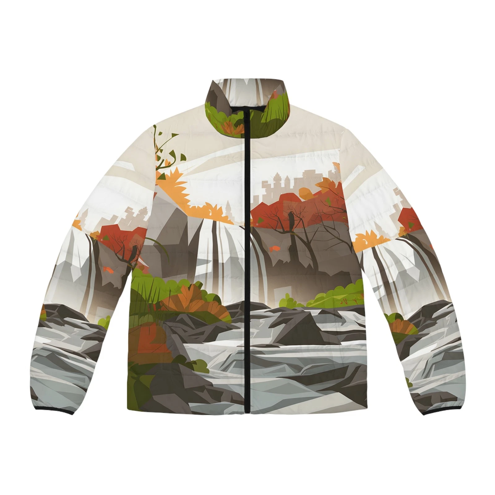 Puffer Jacket Celestial Cascade Outdoor Apparel Stylish Warmth for All Seasons