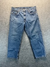 Levis Jeans Men's 40x30 550 Relaxed Fit Straight Leg Blue Denim Jeans