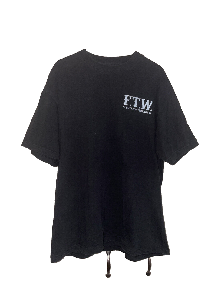 E.T.W. Bar Hopper Outlaw Threadz T Shirt Motorcyle Black Tee Size XL eBay