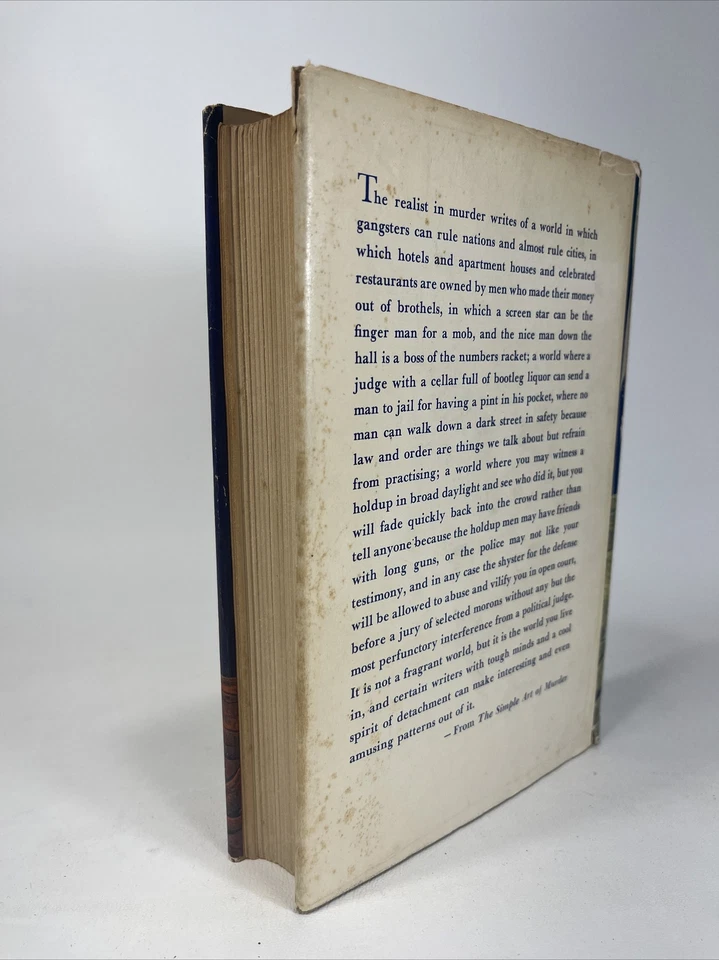The Simple Art of Murder by Raymond Chandler 1950 FIRST EDITION - HB in DJ - Image 3 of 4