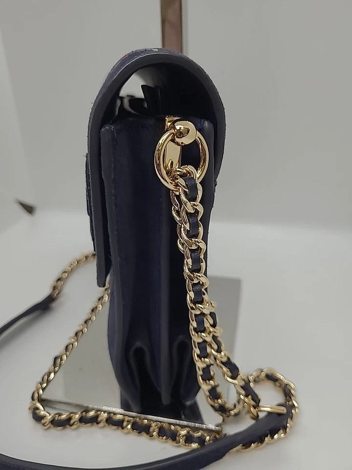 Bolso Bandolera Parker Convertible Floral Bordado Gamuza Tory Burch Usado Foto 4 de 4