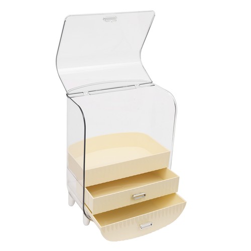 Makeup Organizer Large Makeup Organizer Cosmetics Skincare with Lid and Drawers - Picture 12 of 15