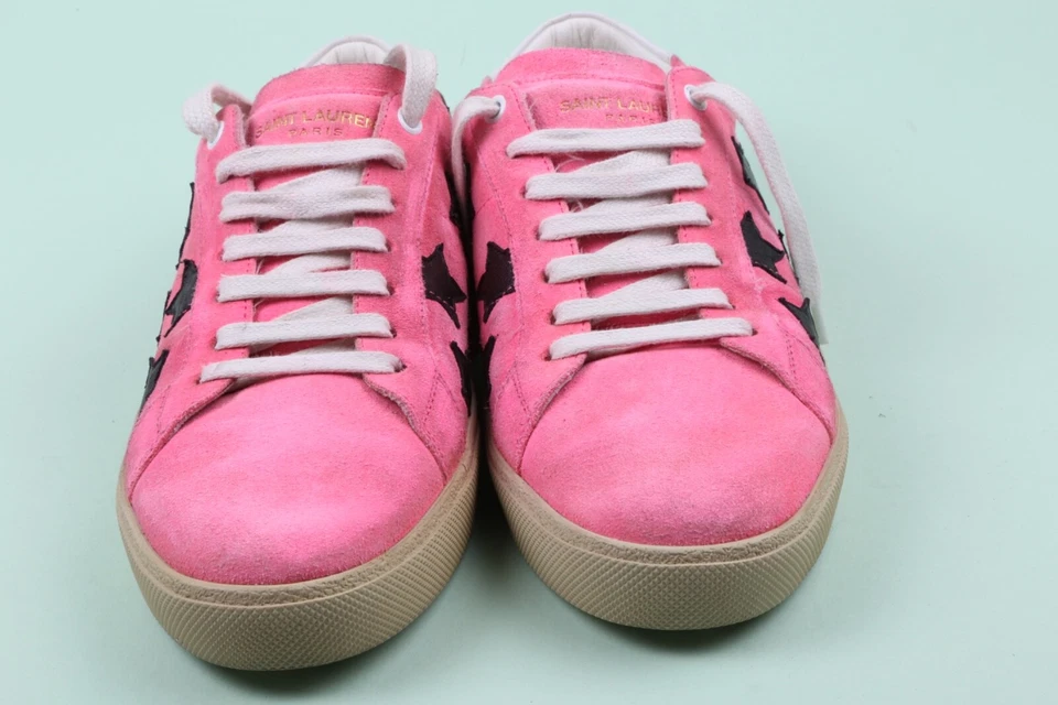 Zapatillas SAINT LAURENT Rosa Gamuza Estrella Corte Con Cordones Talla 41 Foto 3 de 4