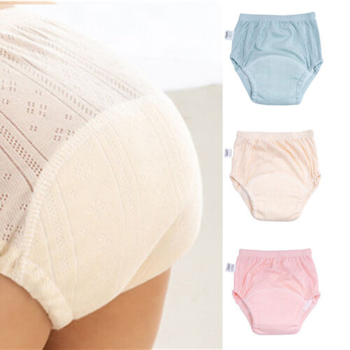 Baby Infant Panties Washable Boy Girl Nappies Shorts Training Pants Newborn - Afbeelding 1 van 17