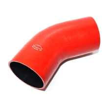 4-Ply Reinforced  4" ID 45 Degree Elbow Silicone Hose Coupler red