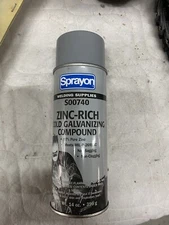 S00740 Sprayon WL740 Zinc-Rich Cold Galvanizing Compound, 14oz