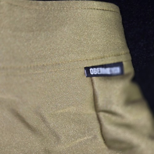 Obermeyer Pants Womens Sz 8 Vintage Stretch Wool Blend Ski USA Schoeller Gold - Picture 9 of 15