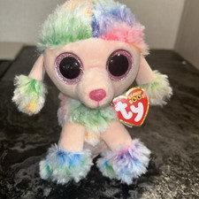 Ty Beanie Boos - RAINBOW the Tie Dyed Poodle Dog (9 Inch) with Tags