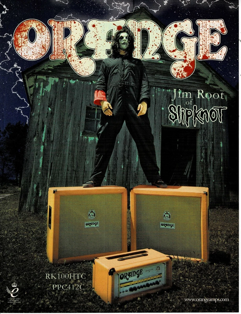 ORANGE AMPS JIM ROOT of SLIPKNOT 2009 Print Advertisement