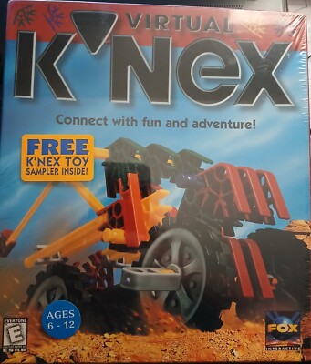 Virtual K'Nex - For PC - Sealed Large Box Includes Free K'Nex Toy