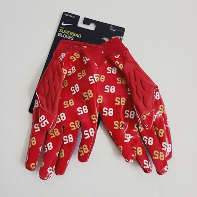 Nike Superbad 6.0 Football Gloves NCAA San Francisco 49ers George