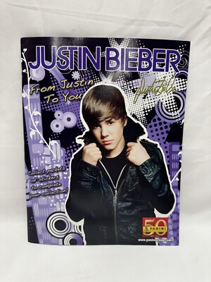 2011 Panini Justin Bieber From Justin to You Sticker Album w Poster & 6 Stickers