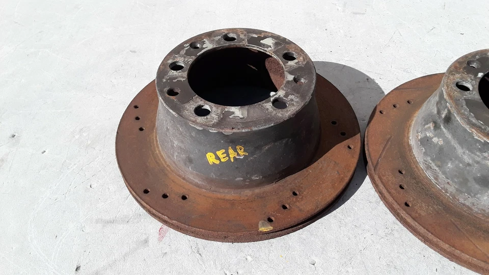 1986-1989 PORSCHE 944 TRASERO IZQUIERDO Y DERECHO FRENO ROTOR VENTILADO JUEGO DE DISCOS OEM Foto 3 de 4