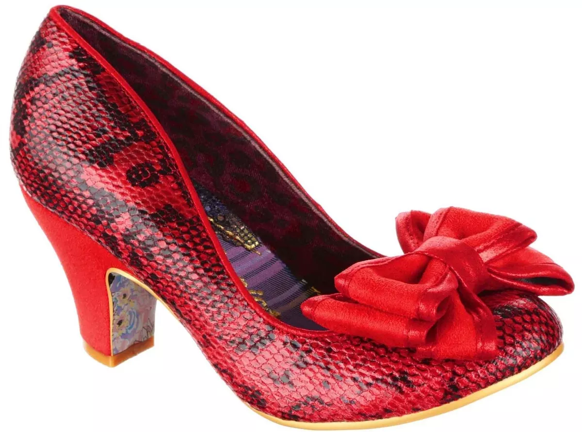 ASOS DESIGN Sia corsage slingback mid heeled shoes in red | ASOS