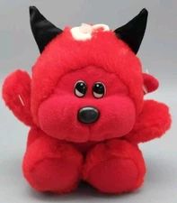 Vintage Dan Dee Red Devil 6" Plush Stuffed Animal Toy Lil Devil Satan Hot Soft