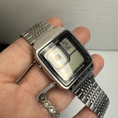 UNTESTED Seiko G757-4000 Quartz LCD Watch James Bond Octopussy | eBay