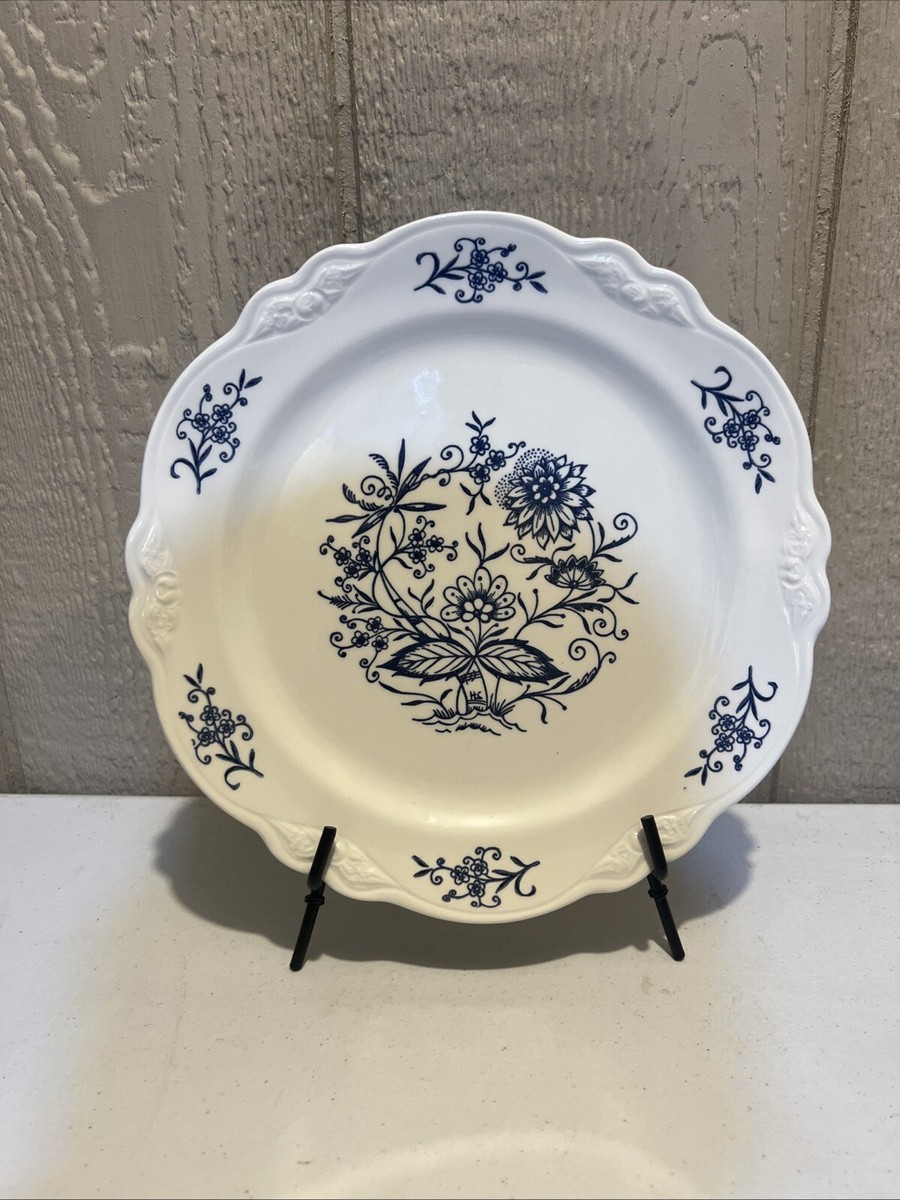 Homer Laughlin China Dresden Imperial Blue Dinner Plate