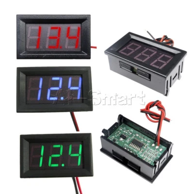 0.56" DC AC 5V-30V-500V Digital Voltmeter Voltage Panel Meter Color LED Display