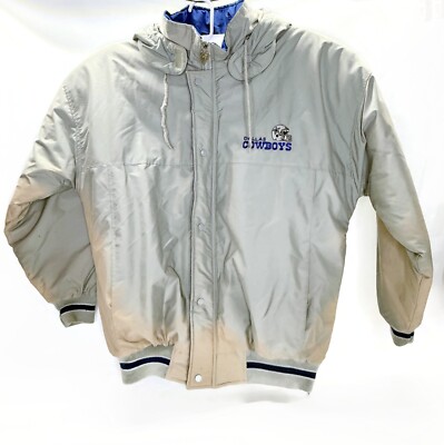 VINTAGE 90's DALLAS COWBOYS NFL THROWBACK STARTER JACKET SIZE L