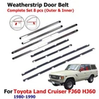 For Toyota Land Cruiser FJ60 HJ60 WGG 80-90 Weatherstrip Door Beltline set8 e9be