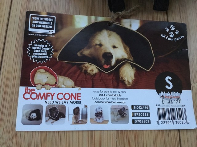 The Comfy Cone Pet Recovery Collar By All Four Paws Medium Tan