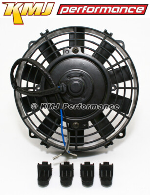 #ad High Performance 8quot; ATV UTV Black Electric Radiator Cooling Fan w Mounting Kit $36.99