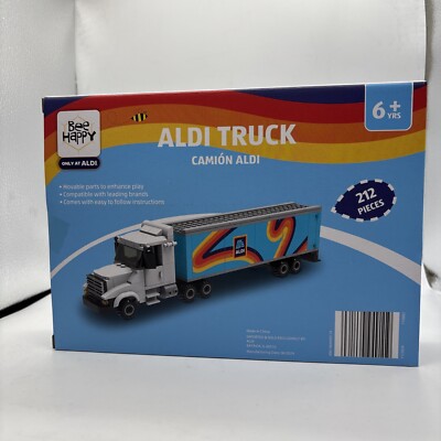 Aldi Grocery Truck Toy Model 212 Pieces Compatible with/ Brick Toy Brands New