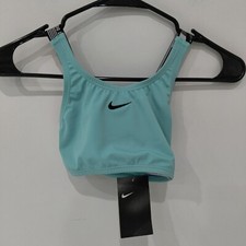 NWT Nike Girls' JDI Crossback Sport Swimsuit Top, M, Aurora Green 40 5B034