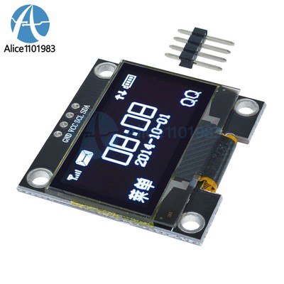 1.3'' OLED LCD Display Module White/Blue IIC I2C Interface 3.3-5V For Arduino USA