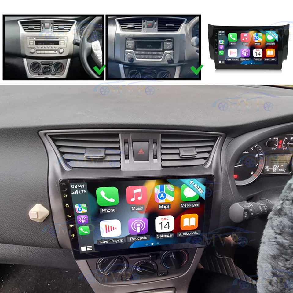  Carplay Android auto Head Unit 4+64GB For 2013-2017 Nissan Pulsar B17 C12 - image 2 of 4