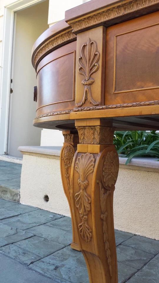 Antiguo estilo regencia francesa años 30. Aparador buffet Satinwood Robert W Irvin. Foto 4 de 4